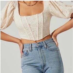 Astr the label Cream Puff Sleeve Blouse